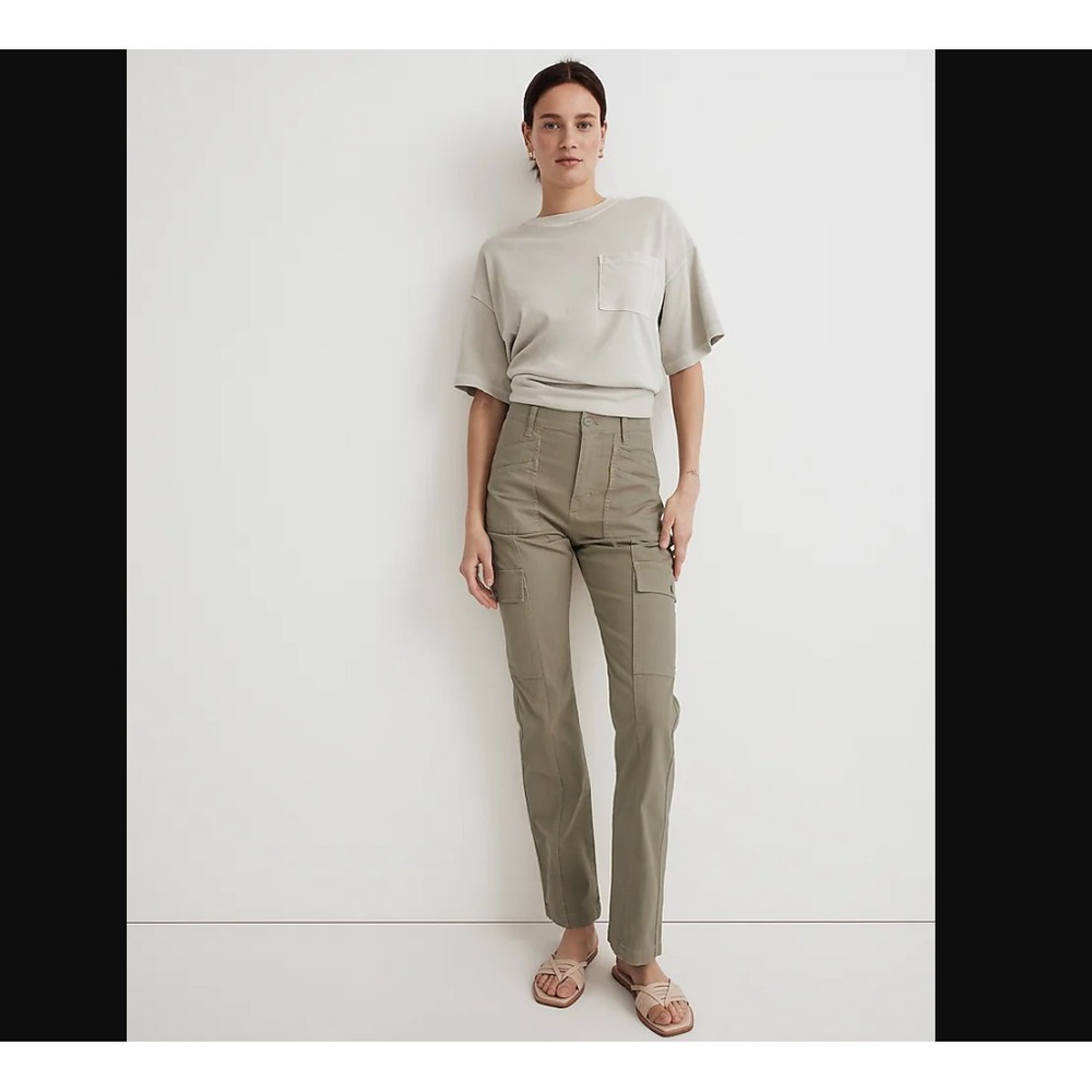 Madewell Womens 32 Green 90s Straight Fit Cargo Pants